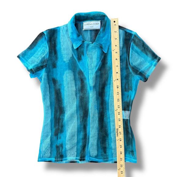 Lorena Conti Paris Y2K Collared Shirt - Picture 3 of 4